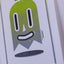 Rune Fallesen - Happy Ghost Green/Grey- 25x35cm