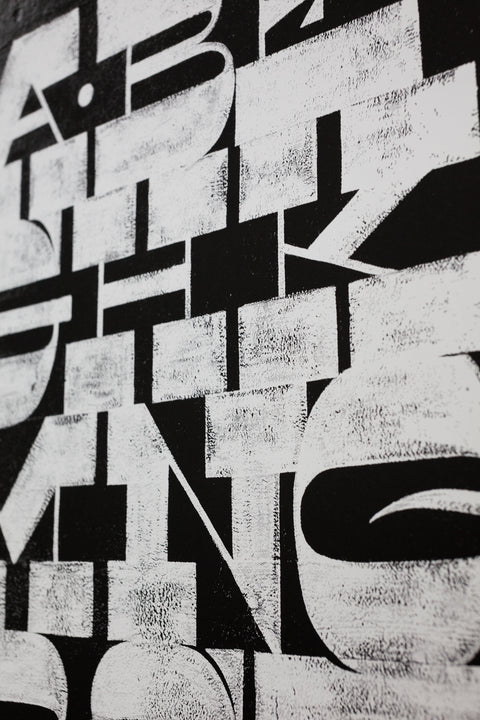 Copenhagen Signs - Reversed Contrast Wallphabet - 50x70cm