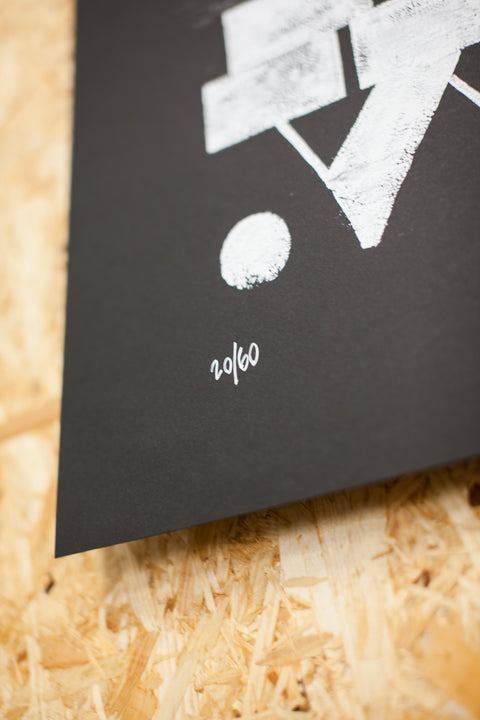 Copenhagen Signs - Reversed Contrast Wallphabet - 50x70cm