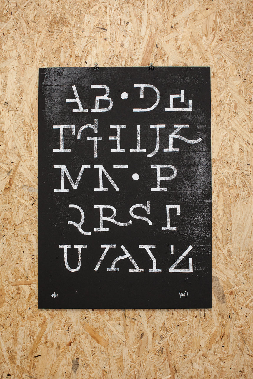 Copenhagen Signs - Slab Serif Wallphabet - 50x70cm